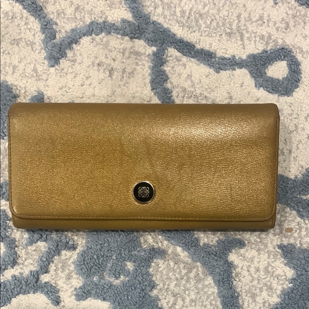 Loewe stylish gold wallet